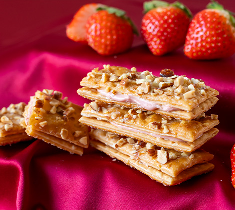 紅ほっぺのミルフィーユ